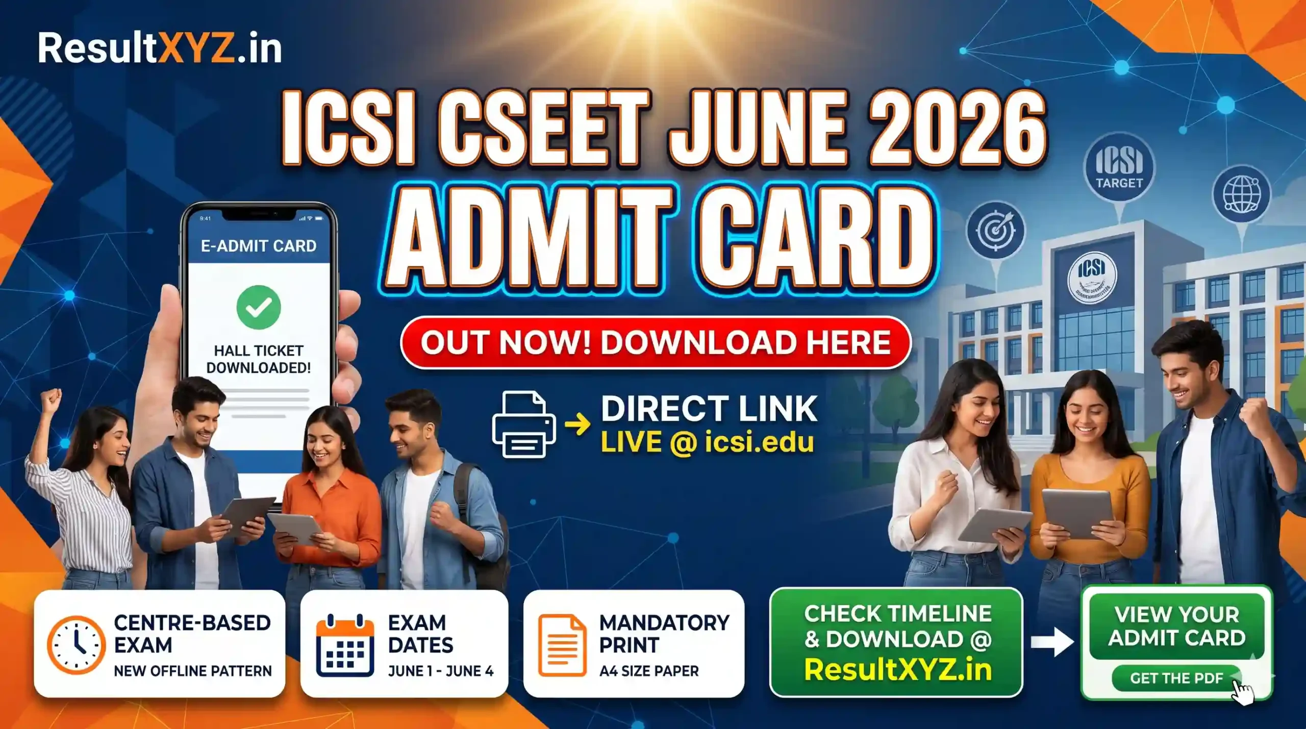 banner image of icsi-cseet-june-2026-admit-card