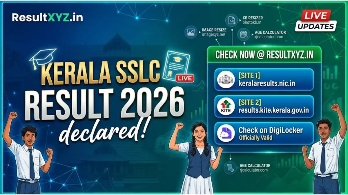 Kerala SSLC Result 2026 Declared Live Update Banner.