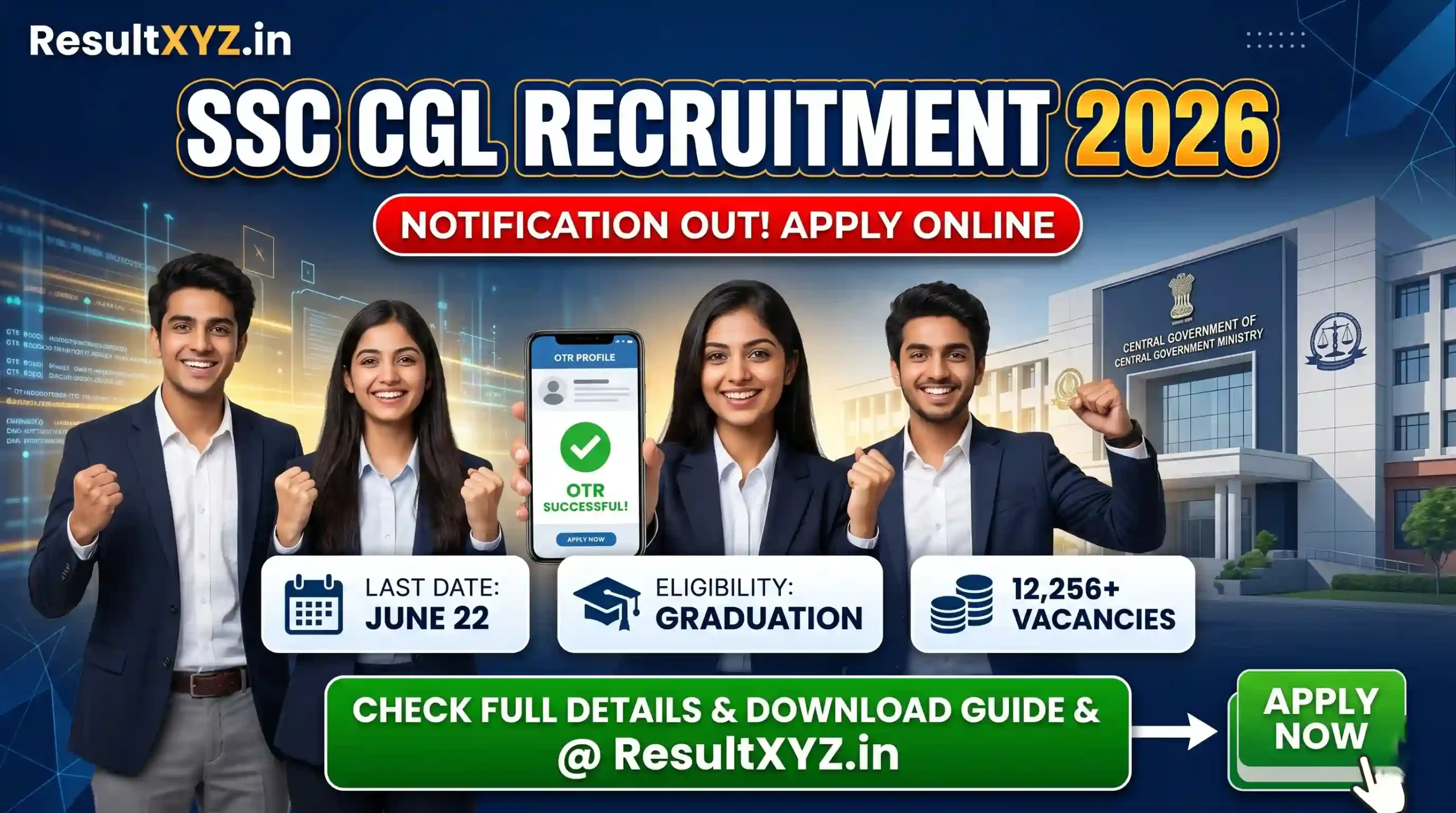 SSC CGL Recruitment 2026 Notification Out: 2,256+ Vacancies 1 banner image of SSC CGL Recruitment 2026 Notification Out 2,256+ Vacancies