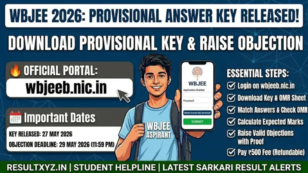 banner image of WBJEE Answer Key 2026 Released Download Provisional Key and Raise Objection