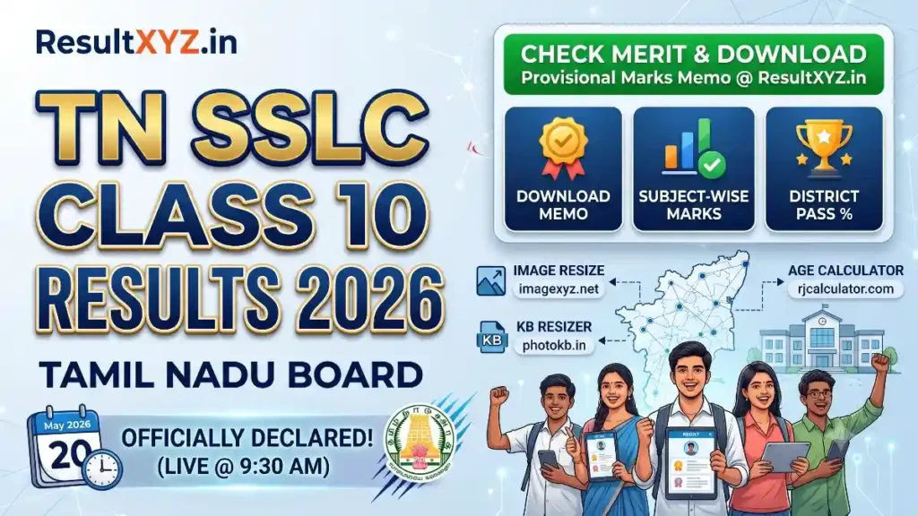 Current image: TN SSLC Results 2026 (OUT @9:30 AM): Download TN Class 10th Result banner