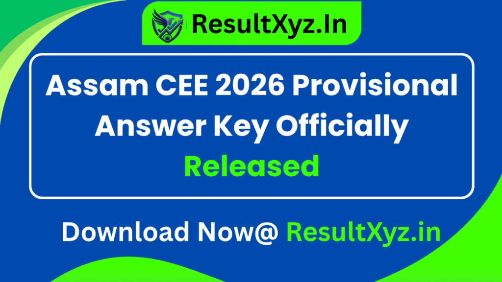 Banner image of Assam CEE 2026 Provisional Answer Key Officially Released: Download Now